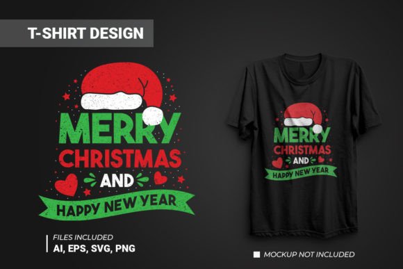 Merry Christmas Vector T-shirt Design Review