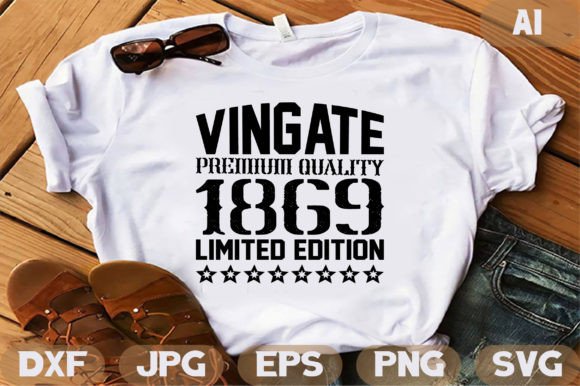 Vintage 1869: A Designer's Take on Timeless T-Shirt Graphics